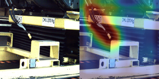 Industrial visual anomaly detection results